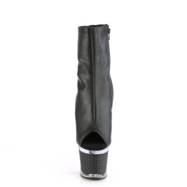 Pleaser SPECTATOR-1012 Plateau Ankle Boots Faux Leather Black