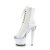 Pleaser SPECTATOR-1021 Plateau Stiefeletten Lack Weiß
