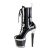 Pleaser SPECTATOR-1040 Plateau Stiefeletten Lack Schwarz