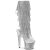 Pleaser SPECTATOR-2017RSF Plateau Stiefeletten Chrom Silber