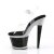 Pleaser SPECTATOR-708RS Plateau Sandaletten Strass Silber