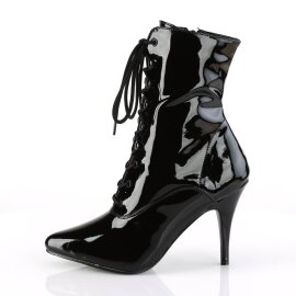 Pleaser VANITY-1020 Stiefeletten Lack Schwarz