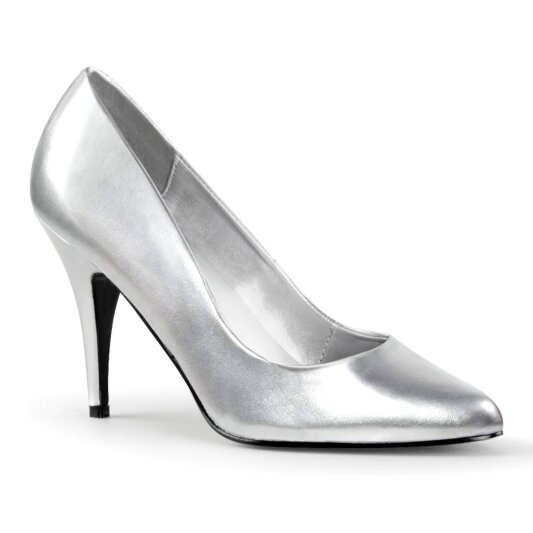 Pleaser VANITY-420 Pumps Kunstleder Silber