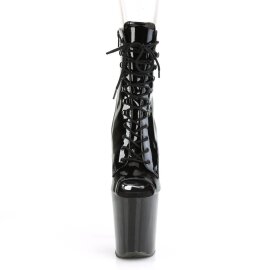 Pleaser XTREME-1021 Plateau Stiefeletten Lack Schwarz