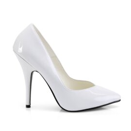 Pleaser SEDUCE-420V Pumps Lack Weiß EU-38 / US-8