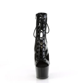 Pleaser ADORE-1016 Plateau Stiefeletten Lack Schwarz...