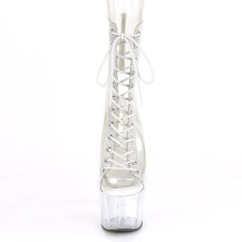 Pleaser ADORE-1016C-2 Plateau Stiefeletten Strass...
