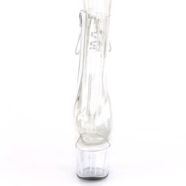 Pleaser ADORE-1018C Plateau Stiefeletten Transparent...