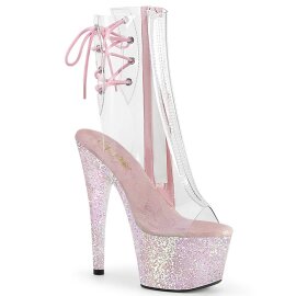 Pleaser ADORE-1018C Plateau Stiefeletten Glitter...