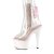 Pleaser ADORE-1018C Plateau Stiefeletten Glitter Transparent Rosa EU-42 / US-12
