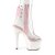 Pleaser ADORE-1018C Plateau Stiefeletten Glitter Transparent Rosa EU-42 / US-12