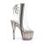 Pleaser ADORE-1018CT Plateau Stiefeletten Rauch Transparent EU-38 / US-8