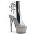 Pleaser ADORE-1018CT Plateau Stiefeletten Rauch Transparent EU-39 / US-9