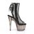 Pleaser ADORE-1018MSHT Plateau Stiefeletten Mesh Rauch Schwarz EU-38 / US-8