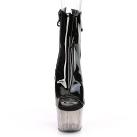 Pleaser ADORE-1018T Plateau Stiefeletten Lack Rauch...