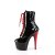 Pleaser ADORE-1020 Plateau Stiefeletten Lack Schwarz EU-38 / US-8