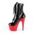 Pleaser ADORE-1020 Plateau Stiefeletten Lack Schwarz Rot EU-41 / US-11