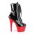 Pleaser ADORE-1020 Plateau Stiefeletten Lack Schwarz Rot EU-39 / US-9