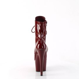 Pleaser ADORE-1020 Plateau Stiefeletten Lack Burgundrot EU-44 / US-14