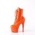 Pleaser ADORE-1020 Plateau Stiefeletten Lack Orange EU-36 / US-6