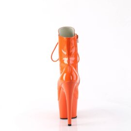 Pleaser ADORE-1020 Plateau Stiefeletten Lack Orange EU-38 / US-8