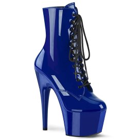 Pleaser ADORE-1020 Plateau Stiefeletten Lack Blau EU-36 /...