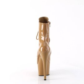 Pleaser ADORE-1020 Plateau Stiefeletten Lack Toffee EU-41 / US-11