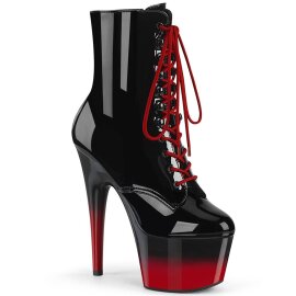Pleaser ADORE-1020BR-H Plateau Stiefeletten Lack Schwarz...