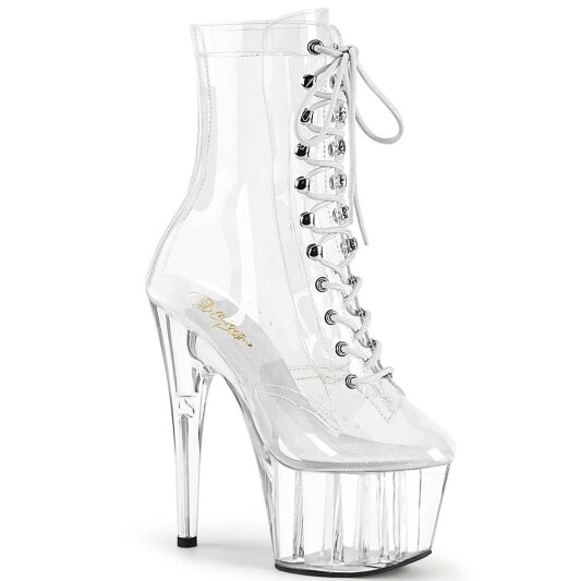 Pleaser ADORE-1020C Plateau Stiefeletten Transparent EU-36 / US-6