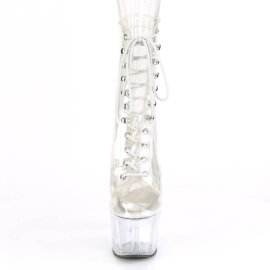 Pleaser ADORE-1020C Plateau Stiefeletten Transparent EU-36 / US-6