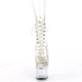 Pleaser ADORE-1020C-2 Plateau Stiefeletten Transparent...