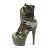 Pleaser ADORE-1020CAMO Plateau Stiefeletten Camouflage Grün EU-36 / US-6