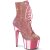 Pleaser ADORE-1020CHRS Plateau Stiefeletten Strass Chrom Rosa EU-35 / US-5