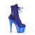 Pleaser ADORE-1020CHRS Plateau Stiefeletten Strass Chrom Blau EU-35 / US-5