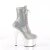 Pleaser ADORE-1020CHRS Plateau Stiefeletten Multi Strass Chrom Silber EU-41 / US-11