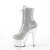 Pleaser ADORE-1020CHRS Plateau Stiefeletten Multi Strass Chrom Silber EU-38 / US-8