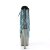 Pleaser ADORE-1020CHRS Plateau Stiefeletten Strass Chrom Türkis EU-35 / US-5