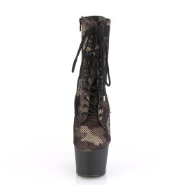 Pleaser ADORE-1020CM Plateau Stiefeletten Mesh Camouflage...