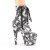 Pleaser ADORE-1020DP Plateau Stiefeletten Schwarz Weiß EU-35 / US-5