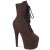 Pleaser ADORE-1020FS Plateau Stiefeletten künstliches Wildleder Mokka  EU-40 / US-10