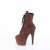 Pleaser ADORE-1020FS Plateau Stiefeletten künstliches Wildleder Mokka  EU-40 / US-10