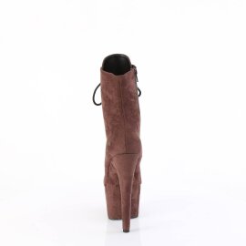 Pleaser ADORE-1020FS Plateau Stiefeletten künstliches Wildleder Mokka  EU-37 / US-7