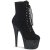 Pleaser ADORE-1020FSMG Plateau Stiefeletten künstliches Wildleder Glitter Schwarz EU-36 / US-6