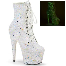 Pleaser ADORE-1020GDLG Plateau Stiefeletten Glitter...
