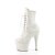 Pleaser ADORE-1020GDLG Plateau Stiefeletten Glitter Weiß EU-37 / US-7