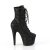 Pleaser ADORE-1020GWR Plateau Stiefeletten Glitter Schwarz EU-35 / US-5