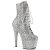 Pleaser ADORE-1020GWR Plateau Stiefeletten Glitter Silber EU-37 / US-7