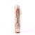 Pleaser ADORE-1020HM Plateau Stiefeletten Metallic Chrom Rose-Gold EU-35 / US-5