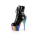 Pleaser ADORE-1020RC Plateau Stiefeletten Lack Chrom Schwarz Bunt EU-35 / US-5