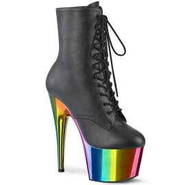 Pleaser ADORE-1020RC Plateau Stiefeletten Kunstleder...